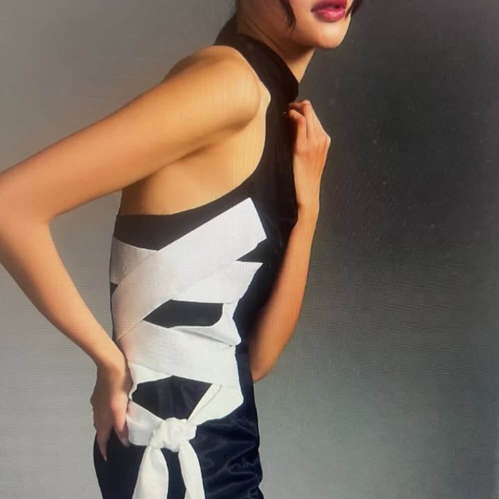 Maeve Lace-Up Crewneck Dress (Anthropologie) 14 NWT